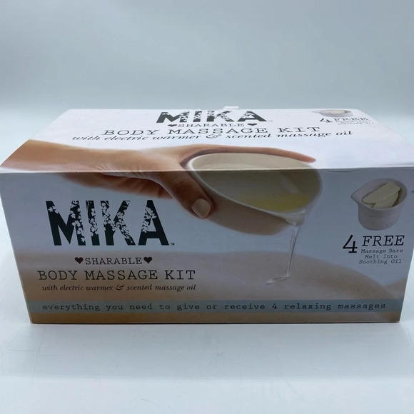 Mika Body Massage Kit With Electric Warmer And Scented Masssge - Picture 1 of 5
